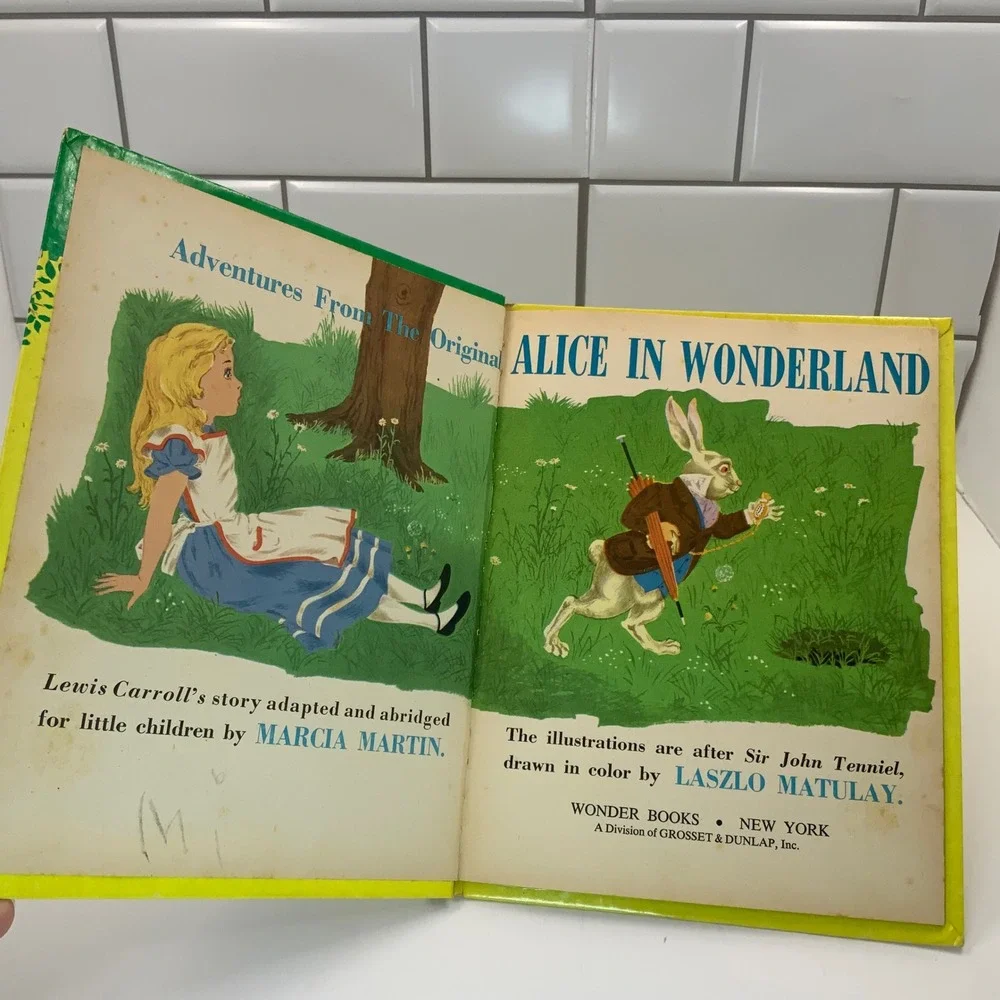 Vintage Wonder Books Lot Peter Pan Wizard of Oz Alice in Wonderland 1950s 1970s